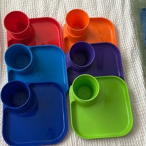 New without tag, picnic plate and cup set